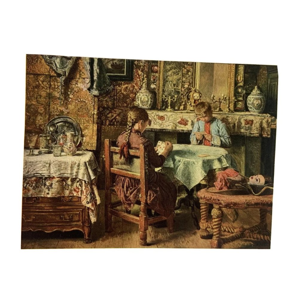 Vintage Henri De BRAEKELEER Art Print Postcard Brussels Bruxelles